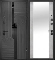 10 СМ 2МДФ БУКЛЕ ГРАФИТ БЕТОН СНЕЖНЫЙ (ЗЕРКАЛО)	