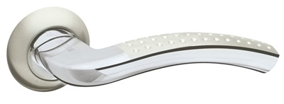 РУЧКА РАЗДЕЛЬНАЯ LOUNGE AR SN/CP-3 МАТОВЫЙ НИКЕЛЬ/ХРОМ, КВАДРАТ 8x130 ММ